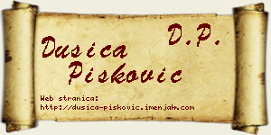 Dušica Pisković vizit kartica